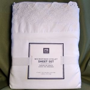 Pottery Barn Dorm Eyelet (twin xl) Sheet Set